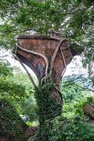 Longteng Broken Bridge, Yutengping Bridge in Longteng Village, Sanyi Township, Miaoli County, Taiwan, a famous travel destination, lifestyle. photo