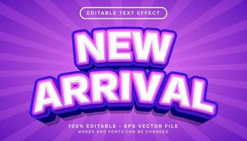 new arrival 3d editable text effect template