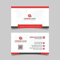 Abstract Business Card Template Design vector