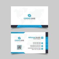 Abstract Business Card Template Design vector