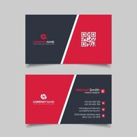 Creative Business Card Template With Clean Design vector