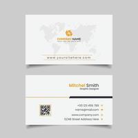 Creative Modern Business Card Template With Clean Design vector