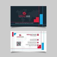 Creative Business Card Template With Clean Design vector