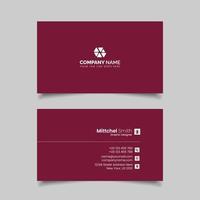 Abstract Business Card Template Design vector