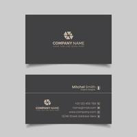 Abstract Business Card Template Design vector