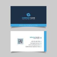 Abstract Business Card Template Design vector