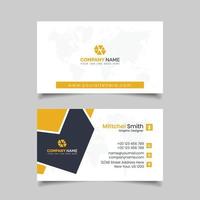 Abstract Business Card Template Design vector