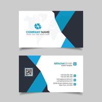 Creative Modern Business Card Template With Clean Design vector