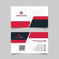 Creative Business Card Template With Clean Design vector