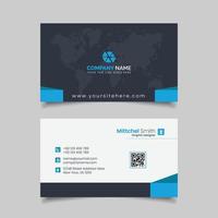 Modern Professional and Clean Business Card Design Vector Templat