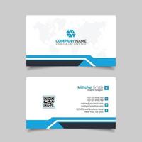 Modern Professional and Clean Business Card Design Vector Templat