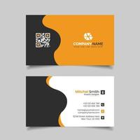 Creative Business Card Template With Clean Design vector