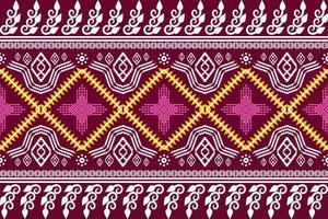 Beautiful embroidery.geometric ethnic oriental pattern traditional .Aztec style,abstract,vector,illustration.design for texture,fabric,clothing,wrapping,fashion,carpet,print. vector