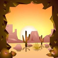 Desert Vector Background