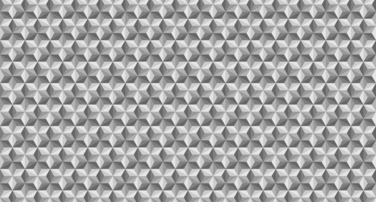 Background pattern seamless cube and triangle, silver luxury. Vector modern seamless geometry pattern