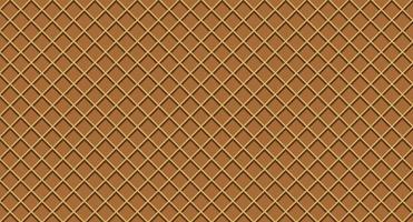 Waffle pattern, ice cream cone vector texture, sweet dessert wafer background, space for your text. Vector illustration