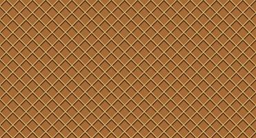 Waffle pattern, ice cream cone vector texture, sweet dessert wafer background, space for your text. Vector illustration