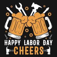 Wine Labor Day Vector T-shirts