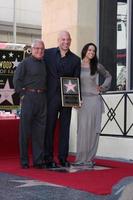 SLOS ANGELES, AUG 26 - Ron Meyer, Vin Diesel, Michelle Rodriguez at the Vin DIesel Walk of Fame Star Ceremony at the Roosevelt Hotel on August 26, 2013 in Los Angeles, CA photo