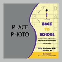 Back To School Banner Design Template Free vector