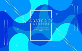 Abstract 3D blue geometric background overlap layer on bright space with dynamic waves effect decoration. Template element liquid style concept for flyer, banner, poster, cover, or landing page vector