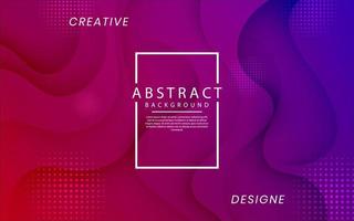 3D red purple geometric abstract background overlap layer on dark space with dynamic fluid waves effect style decoration. Template element liquid concept for flyer, banner, cover, or landing page vector