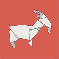 flat icon goat vector