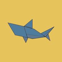 flat icon shark vector