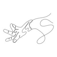 Abstract Human Hand One line drawing art singulart aesthetic simple Perfect for print, wall decor, phone case, shirt, sticker, pillow, acrylic, border, wallpaper, wedding vector