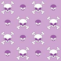 Pattern design with Skull vector