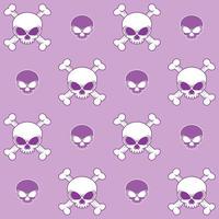 Pattern design with Skull vector