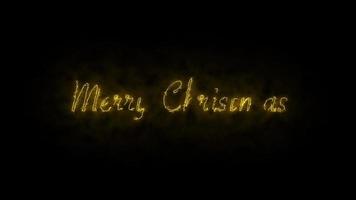 buon natale bellissimo, testo natalizio animato con effetto scintillio. video