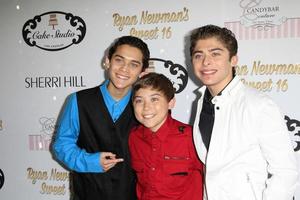 LOS ANGELES, APR 27 - Robert Ochoa, Raymond Ochoa, Ryan Ochoa at the Ryan Newman s Glitz and Glam Sweet 16 birthday party at Emerson Theater on April 27, 2014 in Los Angeles, CA photo