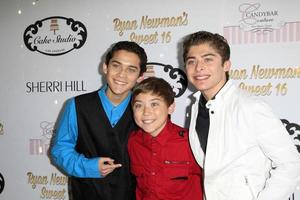 LOS ANGELES, APR 27 - Robert Ochoa, Raymond Ochoa, Ryan Ochoa at the Ryan Newman s Glitz and Glam Sweet 16 birthday party at Emerson Theater on April 27, 2014 in Los Angeles, CA photo