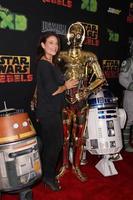 LOS ANGELES, SEP 27 - Meredith Salenger, C3PO at the Star Wars Rebels Premiere Screening at AMC Century City on September 27, 2014 in Century City, CA photo