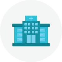 Hospital Flat Circle vector