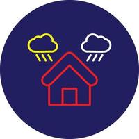 Shelter Line Multicolor vector
