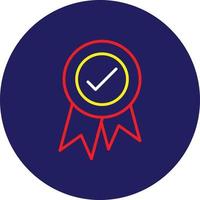 Badge Line Multicolor vector