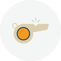 Whistle Flat Circle vector