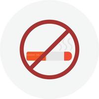 No Smoking Flat Circle vector