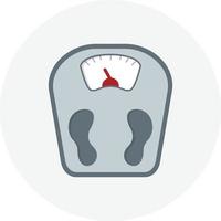 Weight Scale Flat Circle vector