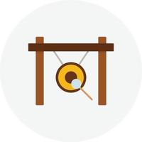 Gong Flat Circle vector