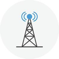 Signal Tower Flat Circle vector