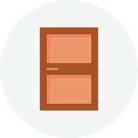 Door Flat Circle vector