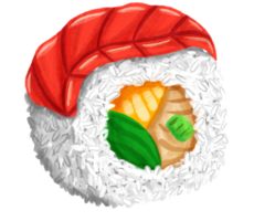 illustrazione di cibo sushi giappone png