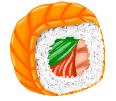 illustrazione di cibo sushi giappone png