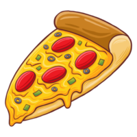 illustration de restauration rapide pizza png