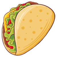 illustration de restauration rapide taco png