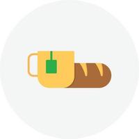 Breakfast Flat Circle vector