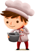 Cute children character chef png